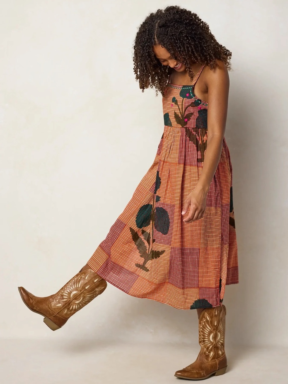 Natural Life Natalie Embroidered Cotton Midi Dress XS NWT NEW WITH TAGS - Picture 5 of 11